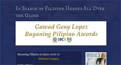 Desktop Screenshot of bayaningpilipinoawards.blogspot.com