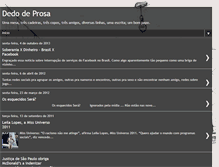 Tablet Screenshot of dedo-deprosa.blogspot.com