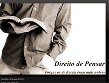 Tablet Screenshot of direitodepensar.blogspot.com