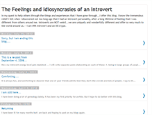 Tablet Screenshot of feelingsofanintrovert.blogspot.com