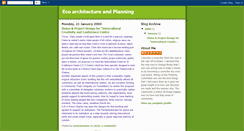 Desktop Screenshot of eco-architectureandplanning.blogspot.com