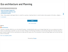 Tablet Screenshot of eco-architectureandplanning.blogspot.com