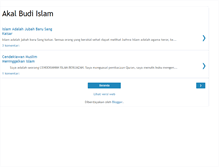 Tablet Screenshot of akalbudiislam.blogspot.com