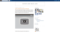 Desktop Screenshot of goodads-badads.blogspot.com