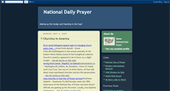 Desktop Screenshot of nationaldailyprayer.blogspot.com