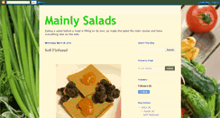 Desktop Screenshot of mainlysalads.blogspot.com