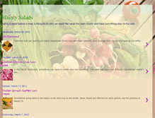 Tablet Screenshot of mainlysalads.blogspot.com