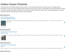 Tablet Screenshot of carboncanyonchronicle.blogspot.com