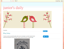 Tablet Screenshot of juniorsdaily.blogspot.com
