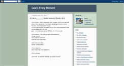 Desktop Screenshot of learneverymoment.blogspot.com