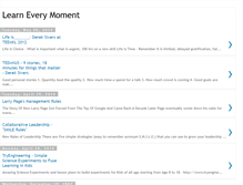 Tablet Screenshot of learneverymoment.blogspot.com