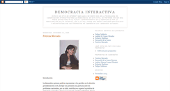 Desktop Screenshot of democraciainteractiva.blogspot.com