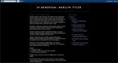 Desktop Screenshot of marilyntyler.blogspot.com
