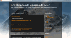 Desktop Screenshot of losalumnosdepeter.blogspot.com