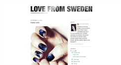 Desktop Screenshot of lovefromsweden.blogspot.com