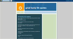 Desktop Screenshot of greatfunnylifequotes.blogspot.com