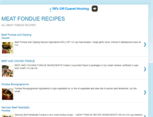 Tablet Screenshot of meatfonduerecipes.blogspot.com