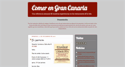 Desktop Screenshot of comerengrancanaria.blogspot.com