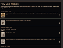 Tablet Screenshot of holycardheaven.blogspot.com