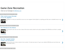 Tablet Screenshot of gamezonerecreation.blogspot.com