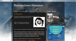 Desktop Screenshot of descripcioneshumanas.blogspot.com