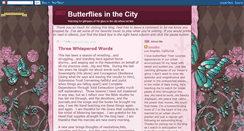 Desktop Screenshot of butterfliesinthecity.blogspot.com