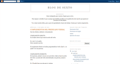 Desktop Screenshot of blogdesexto-luis.blogspot.com