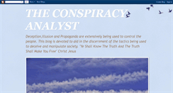 Desktop Screenshot of conspiracyanalyst.blogspot.com