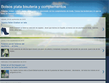 Tablet Screenshot of bolsos-plata-complementos.blogspot.com