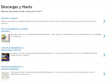 Tablet Screenshot of descargasyhacks.blogspot.com