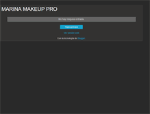 Tablet Screenshot of marinamakeuppro.blogspot.com