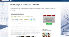 Desktop Screenshot of imtargetreviewscam.blogspot.com