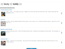 Tablet Screenshot of loveyteddy.blogspot.com