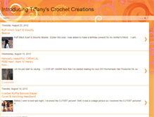 Tablet Screenshot of introducingtiffanyscrochetcreations.blogspot.com