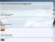 Tablet Screenshot of crisiscommunicationsmanagement.blogspot.com