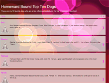Tablet Screenshot of homewardbounddogrescue.blogspot.com