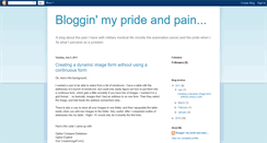 Desktop Screenshot of myprideandpain.blogspot.com