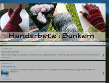 Tablet Screenshot of handarbete-i-bunkern.blogspot.com