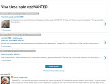 Tablet Screenshot of ozzwanted.blogspot.com