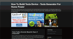 Desktop Screenshot of buildtesladevice.blogspot.com