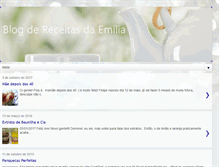 Tablet Screenshot of blogdereceitasdaemilia.blogspot.com