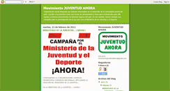 Desktop Screenshot of movimientojuventudahora.blogspot.com