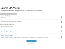 Tablet Screenshot of garmingpsvideos.blogspot.com