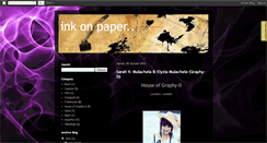 Desktop Screenshot of inkinpaper.blogspot.com