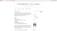 Desktop Screenshot of cookingat5280.blogspot.com