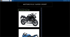 Desktop Screenshot of motorcyclesupersport.blogspot.com