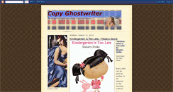 Desktop Screenshot of copyghostwriter.blogspot.com