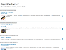 Tablet Screenshot of copyghostwriter.blogspot.com