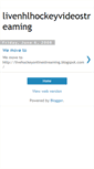 Mobile Screenshot of livenhlhockeyvideostreaming.blogspot.com