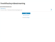 Tablet Screenshot of livenhlhockeyvideostreaming.blogspot.com